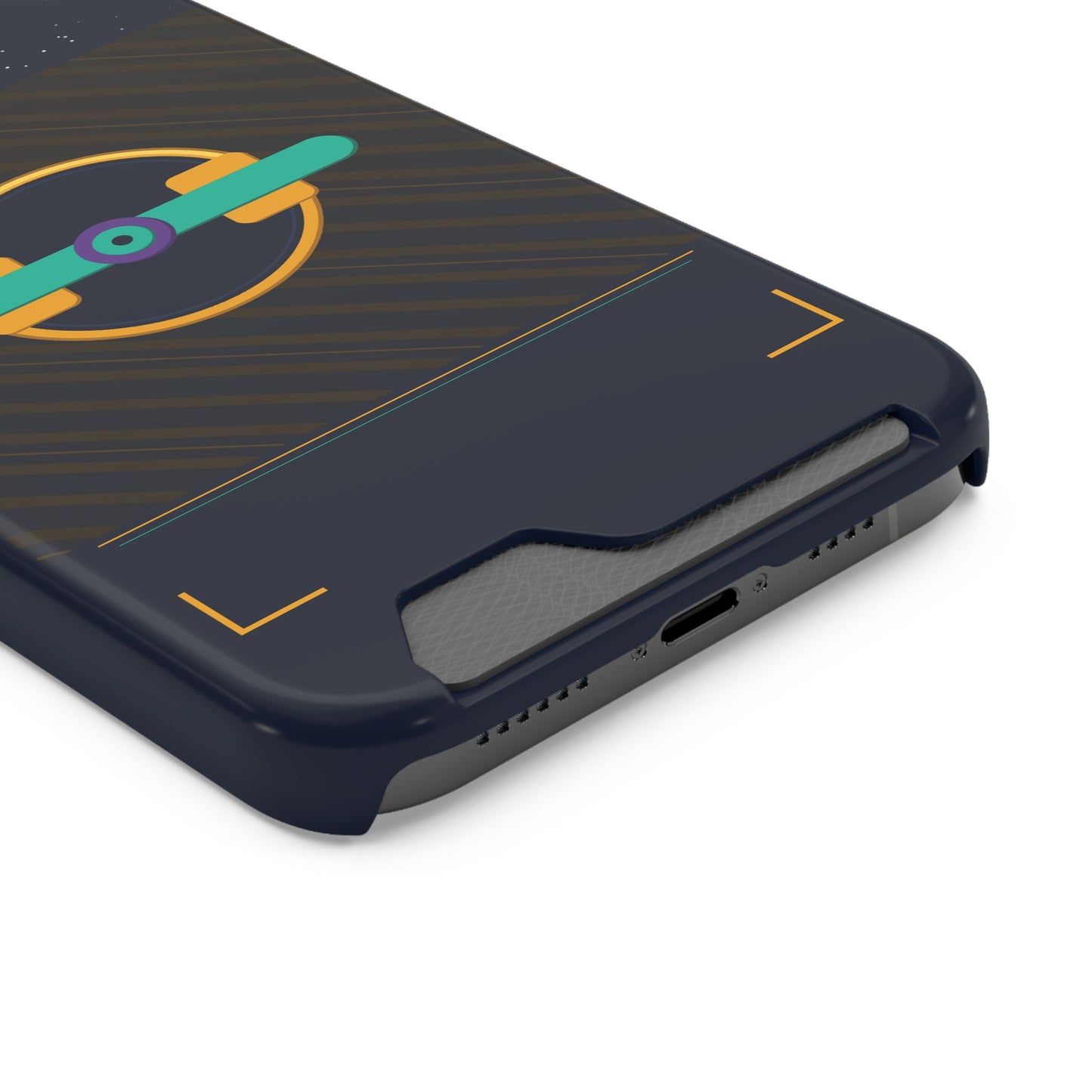 Blaise Series Wallet Phone Case — Retro Geometric Target