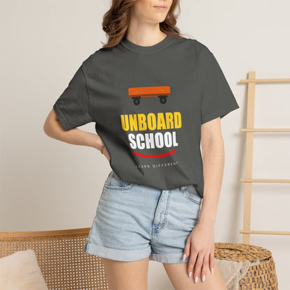 Unboard Skateboard T‑Shirt — Minimal Retro Skate Graphic Tee