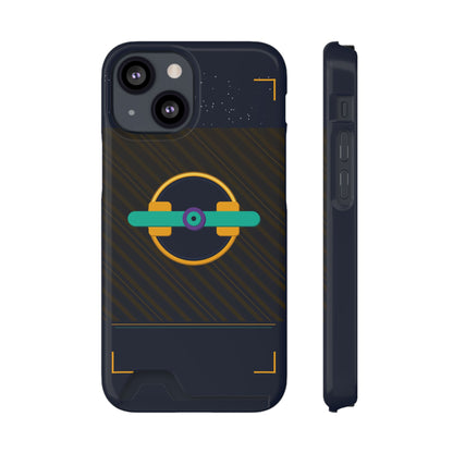 Blaise Series Wallet Phone Case — Retro Geometric Target