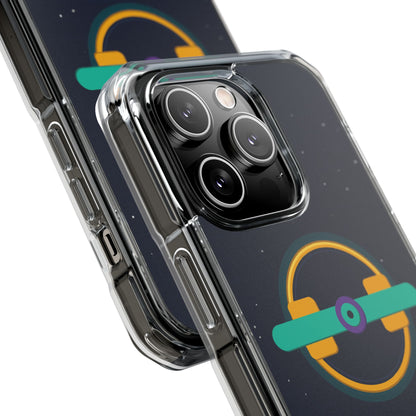 The Boards Shop Clear Magnetic Phone Case — Retro Space Target