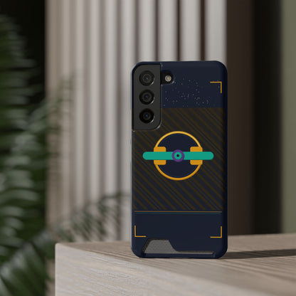 Blaise Series Wallet Phone Case — Retro Geometric Target