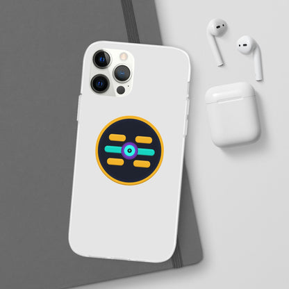 The Boards Shop Clear Phone Case with Colorful Tech Emblem