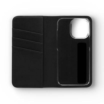 Unboards Cosmic Flip Case — Retro Space Tech Wallet Cover