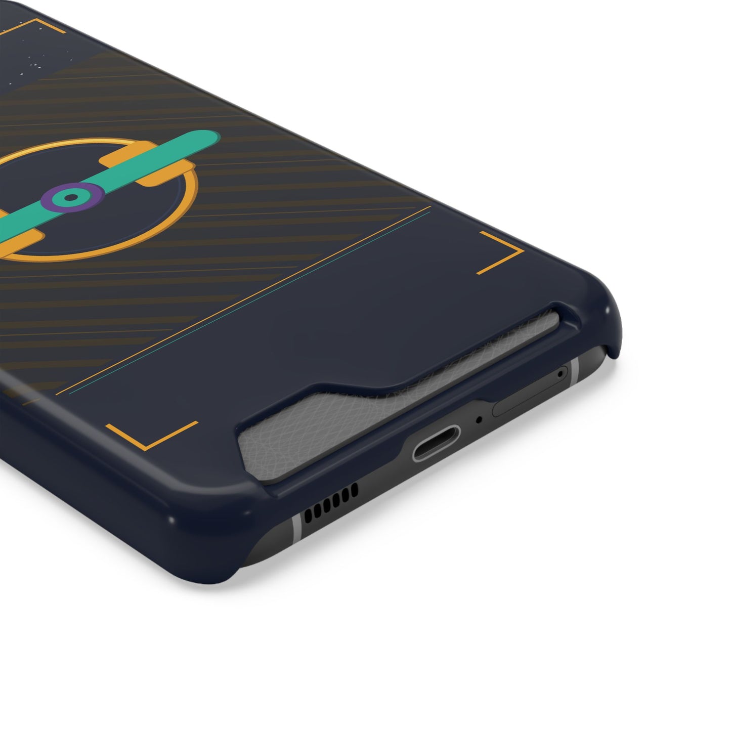 Blaise Series Wallet Phone Case — Retro Geometric Target