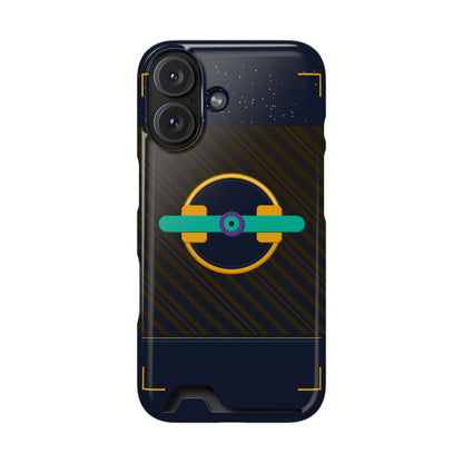 Blaise Series Wallet Phone Case — Retro Geometric Target