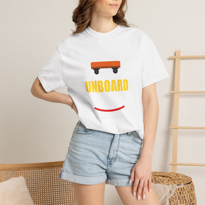 Unboard Skateboard T‑Shirt — Minimal Retro Skate Graphic Tee
