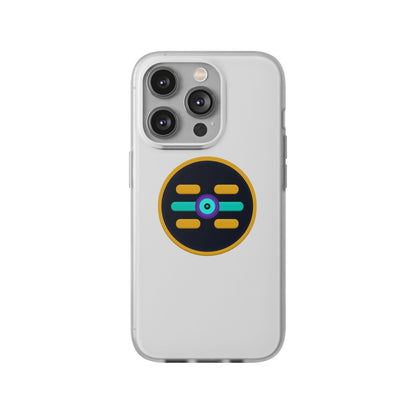 The Boards Shop Clear Phone Case with Colorful Tech Emblem
