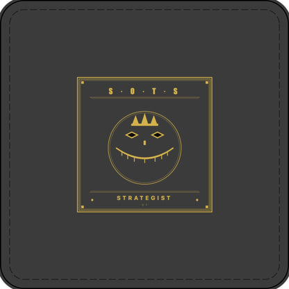 Strategist Faux Leather Patch – Engraved Gold Emblem