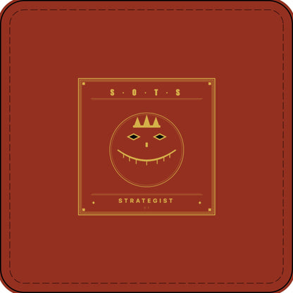 Strategist Faux Leather Patch – Engraved Gold Emblem