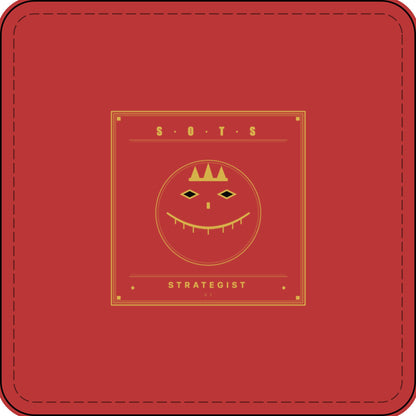 Strategist Faux Leather Patch – Engraved Gold Emblem