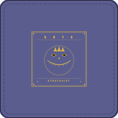 Strategist Faux Leather Patch – Engraved Gold Emblem