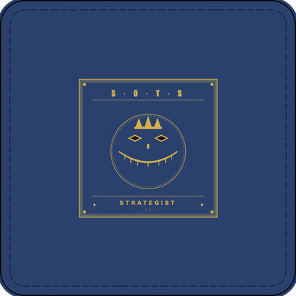 Strategist Faux Leather Patch – Engraved Gold Emblem