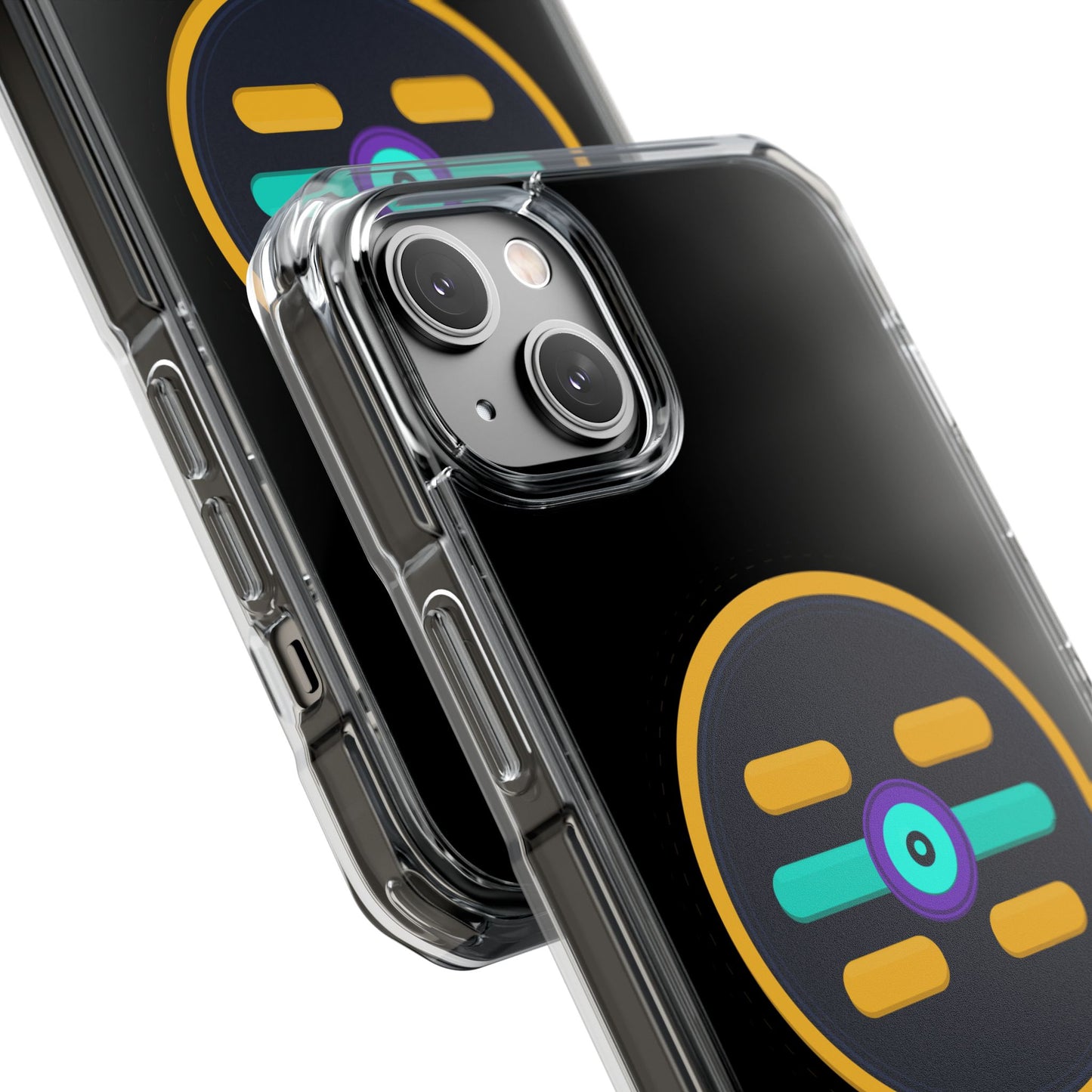 The Boards Shop Clear Magnetic Phone Case with Colorful Retro Pop Socket