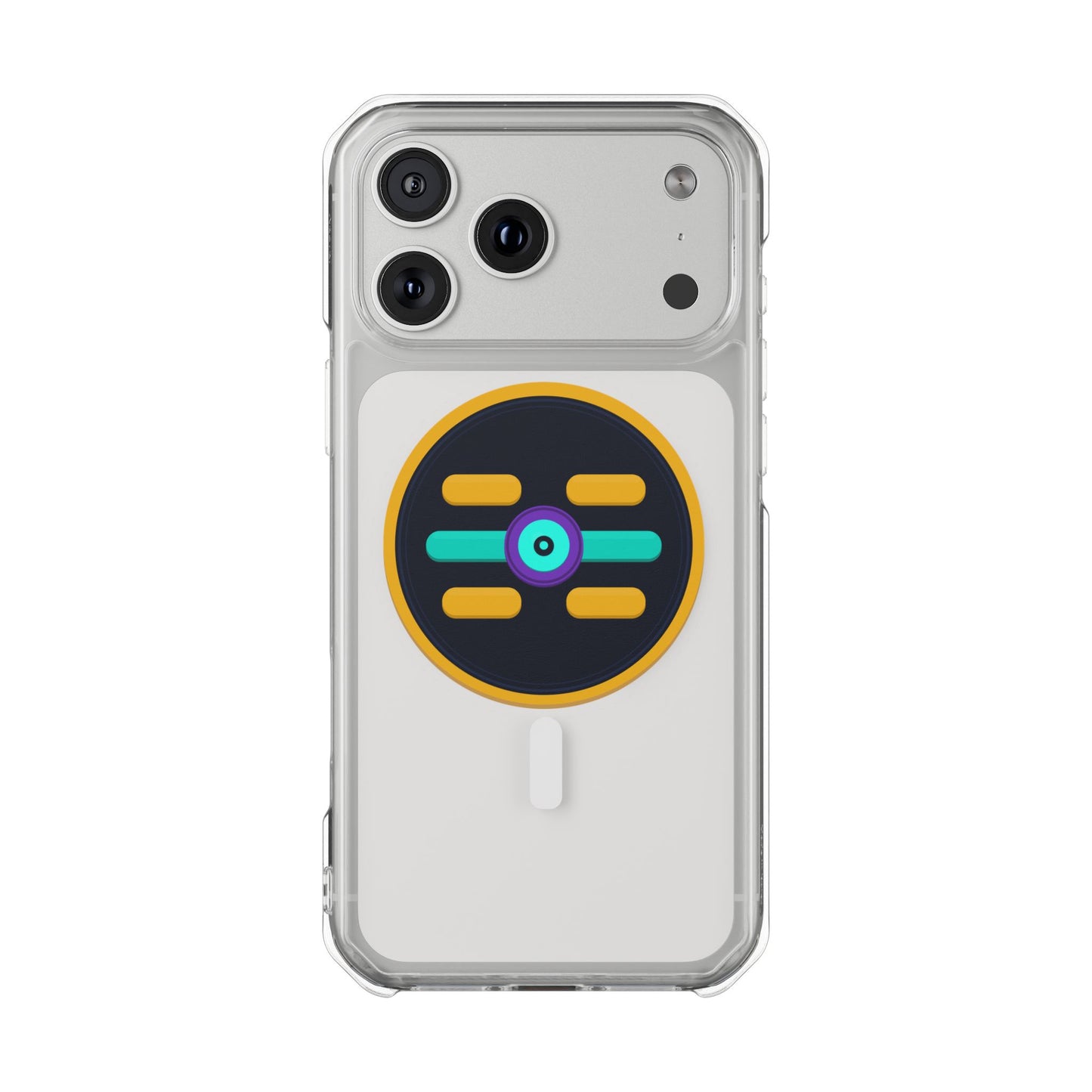 The Boards Shop Clear Magnetic Phone Case with Colorful Retro Pop Socket