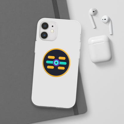 The Boards Shop Clear Phone Case with Colorful Tech Emblem