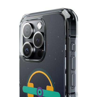 The Boards Shop Clear Magnetic Phone Case — Retro Space Target