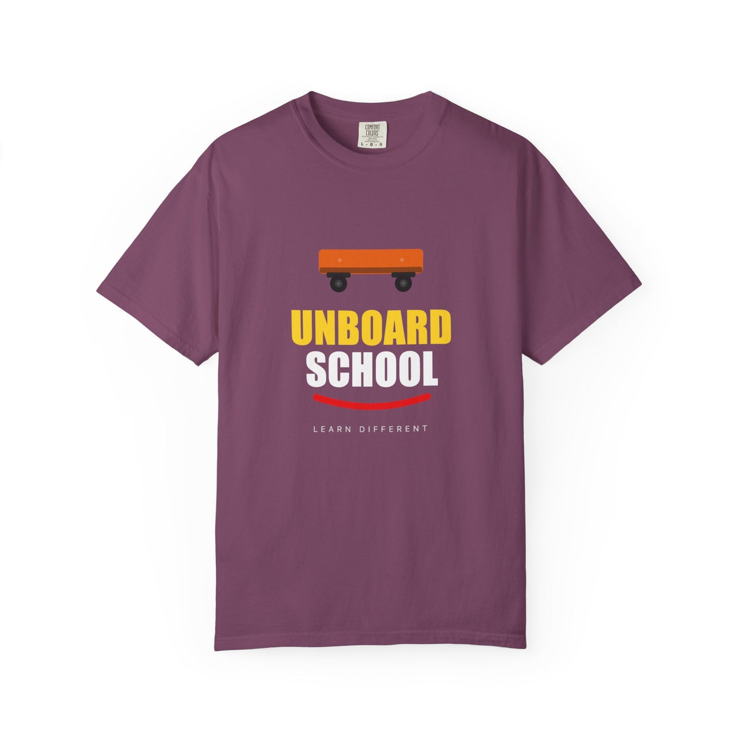 Unboard Skateboard T‑Shirt — Minimal Retro Skate Graphic Tee