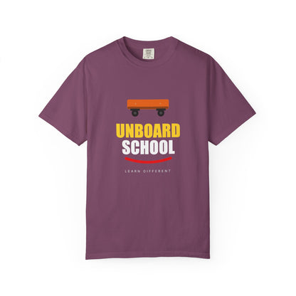 Unboard Skateboard T‑Shirt — Minimal Retro Skate Graphic Tee