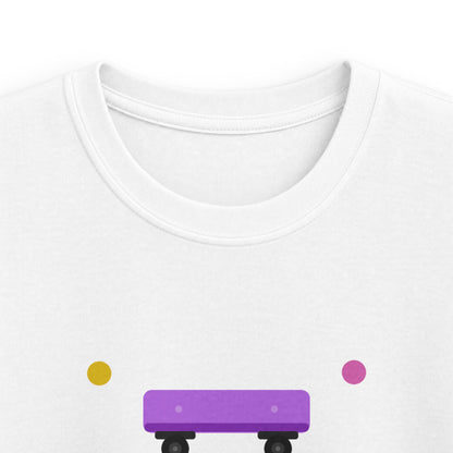 Kids Skateboard "Unboard School" Tee — Cute Back-to-School Graphic Shirt