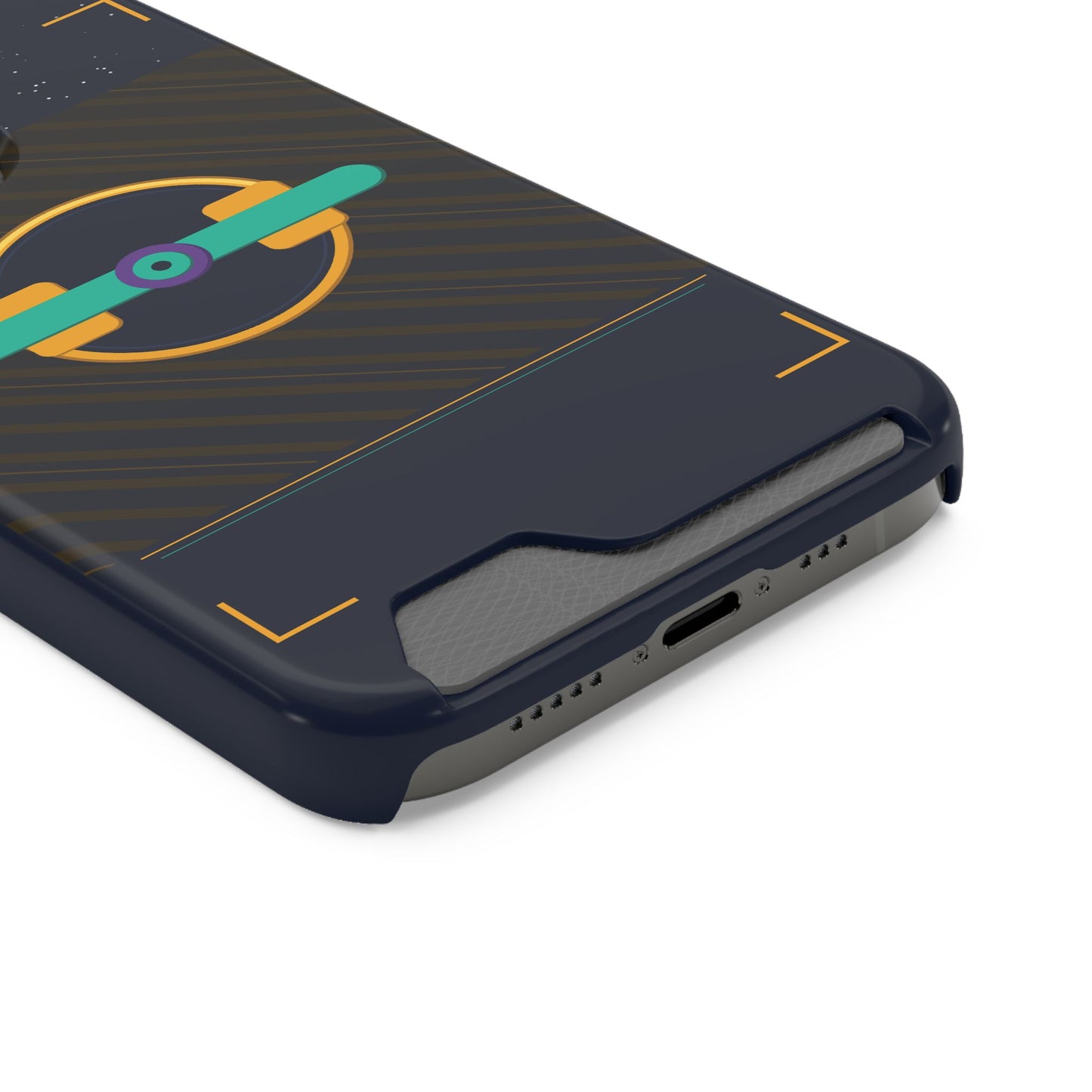 Blaise Series Wallet Phone Case — Retro Geometric Target