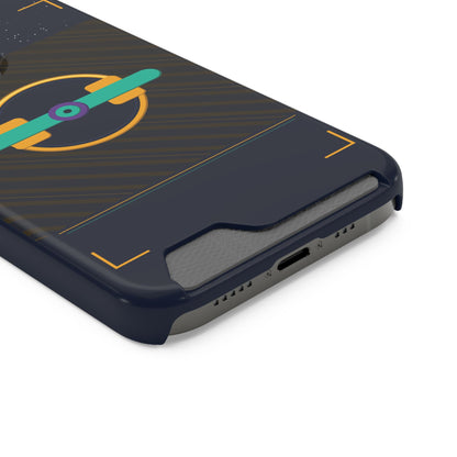 Blaise Series Wallet Phone Case — Retro Geometric Target