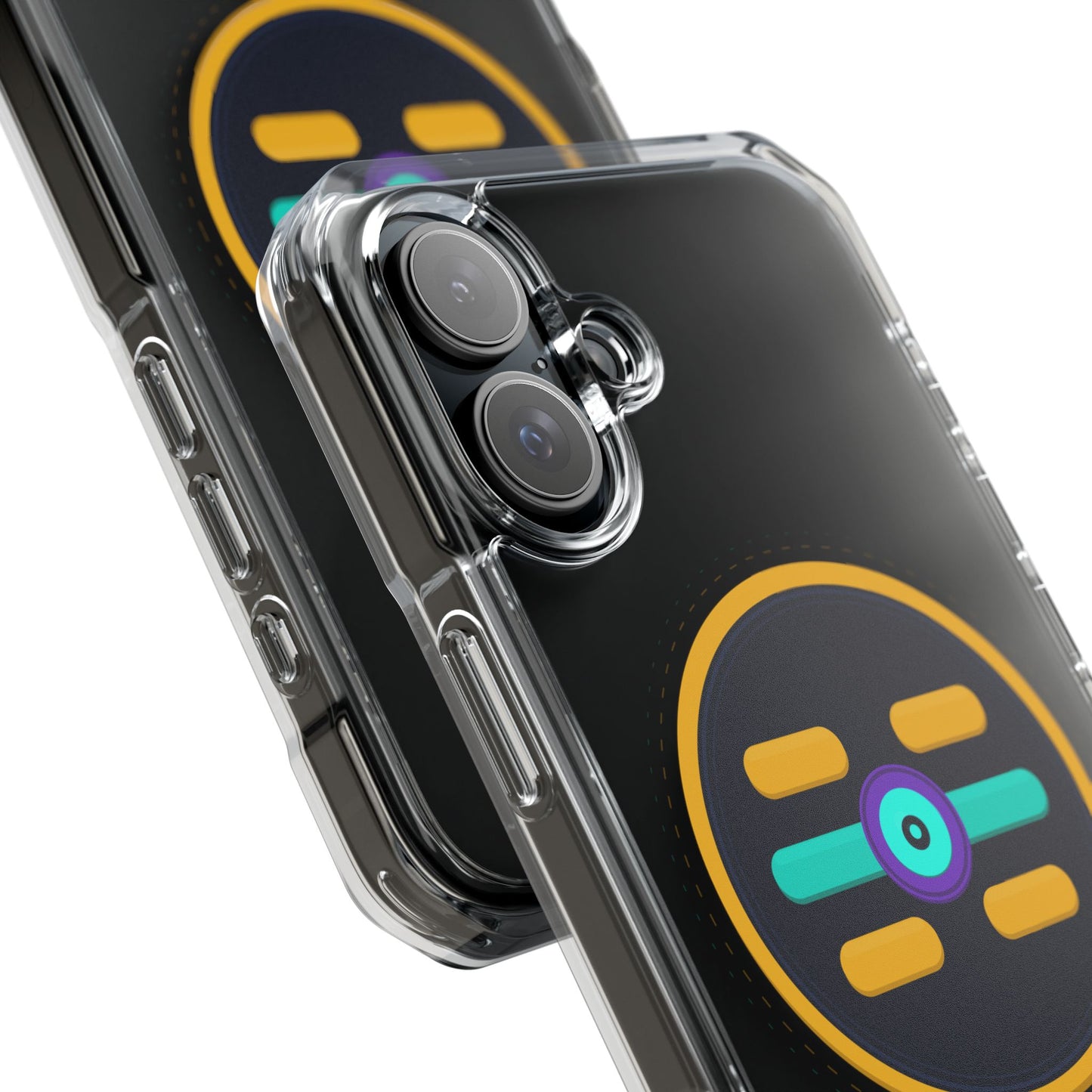 The Boards Shop Clear Magnetic Phone Case with Colorful Retro Pop Socket