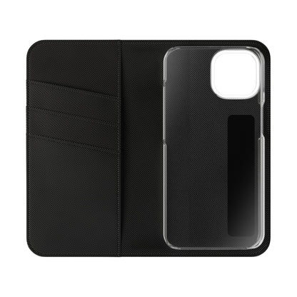 Unboards Cosmic Flip Case — Retro Space Tech Wallet Cover
