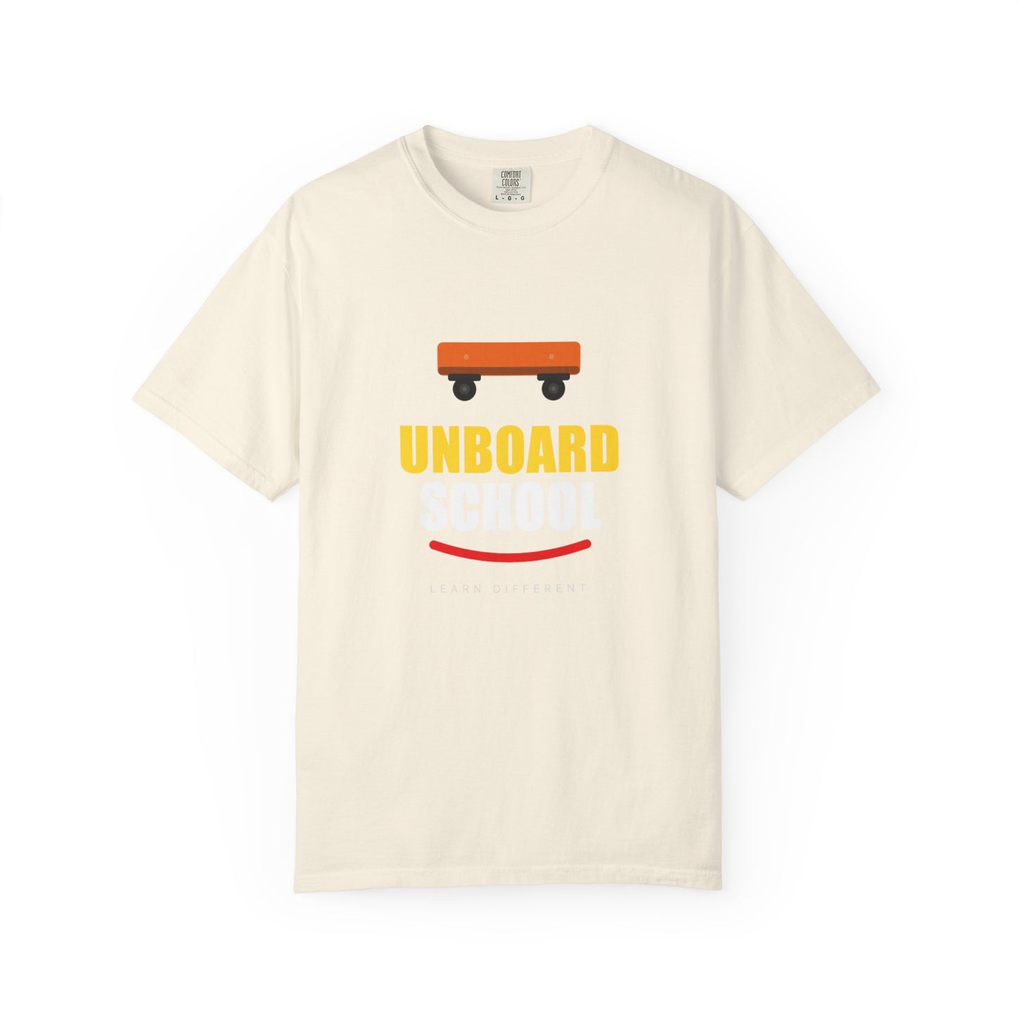 Unboard Skateboard T‑Shirt — Minimal Retro Skate Graphic Tee