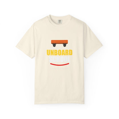 Unboard Skateboard T‑Shirt — Minimal Retro Skate Graphic Tee