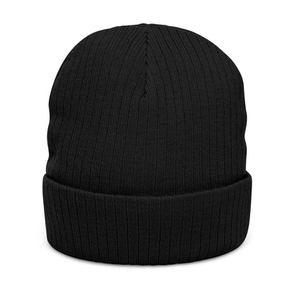 The Boards Embroidered Ribbed Beanie — Snowboard Culture Knit Hat