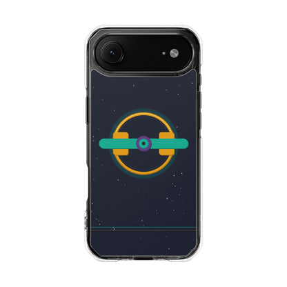 The Boards Shop Clear Magnetic Phone Case — Retro Space Target