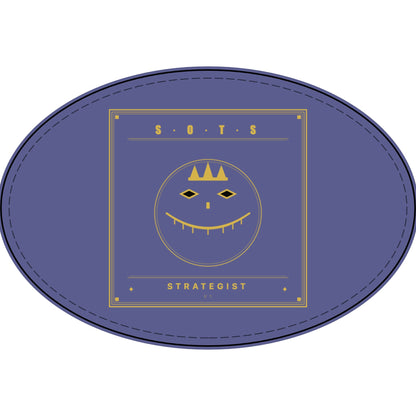 Strategist Faux Leather Patch – Engraved Gold Emblem