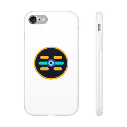The Boards Shop Clear Phone Case with Colorful Tech Emblem