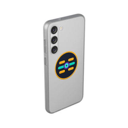The Boards Shop Clear Phone Case with Colorful Tech Emblem