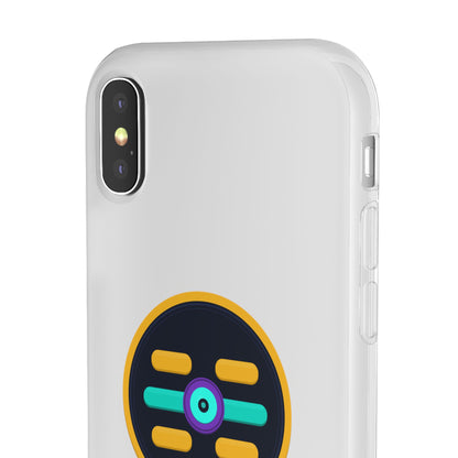 The Boards Shop Clear Phone Case with Colorful Tech Emblem