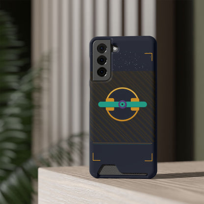 Blaise Series Wallet Phone Case — Retro Geometric Target