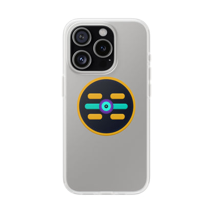 The Boards Shop Clear Phone Case with Colorful Tech Emblem