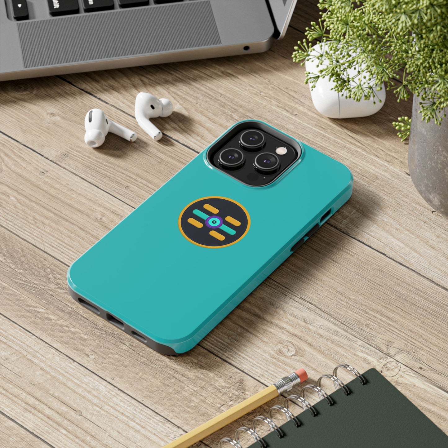 The Boards Tough Phone Case — Minimal Geometric Crest