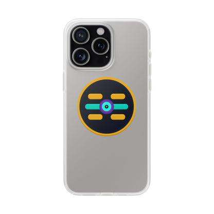 The Boards Shop Clear Phone Case with Colorful Tech Emblem