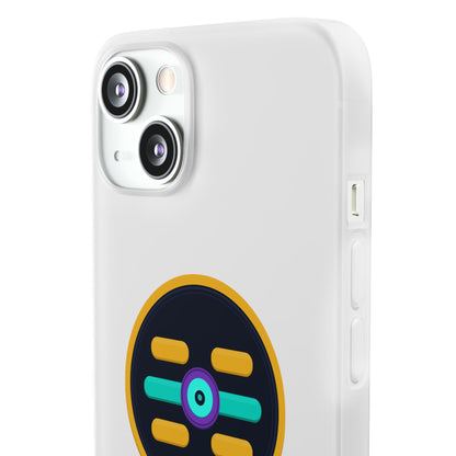 The Boards Shop Clear Phone Case with Colorful Tech Emblem