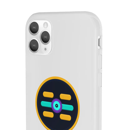 The Boards Shop Clear Phone Case with Colorful Tech Emblem