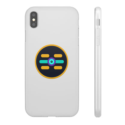 The Boards Shop Clear Phone Case with Colorful Tech Emblem