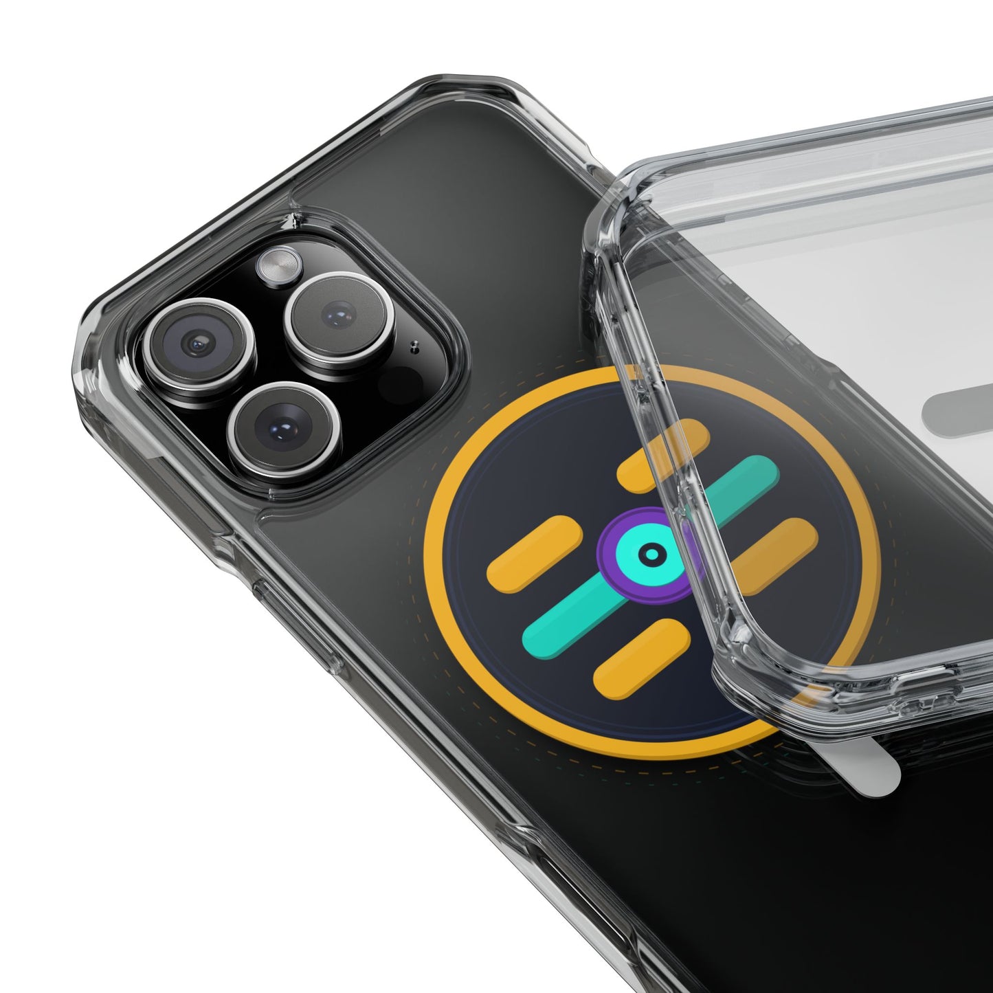 The Boards Shop Clear Magnetic Phone Case with Colorful Retro Pop Socket