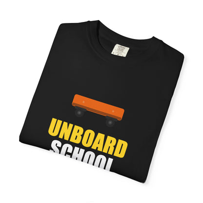 Unboard Skateboard T‑Shirt — Minimal Retro Skate Graphic Tee
