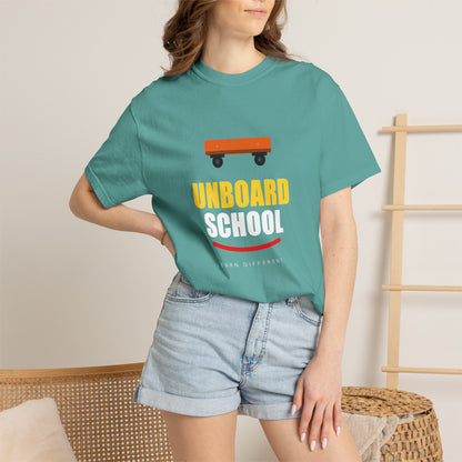 Unboard Skateboard T‑Shirt — Minimal Retro Skate Graphic Tee