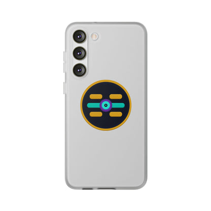 The Boards Shop Clear Phone Case with Colorful Tech Emblem