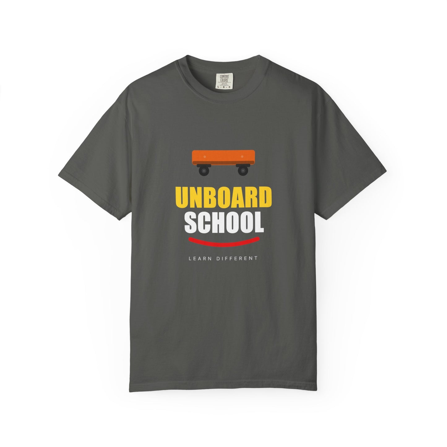 Unboard Skateboard T‑Shirt — Minimal Retro Skate Graphic Tee