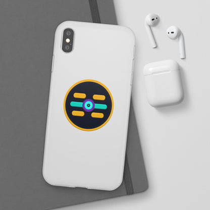 The Boards Shop Clear Phone Case with Colorful Tech Emblem
