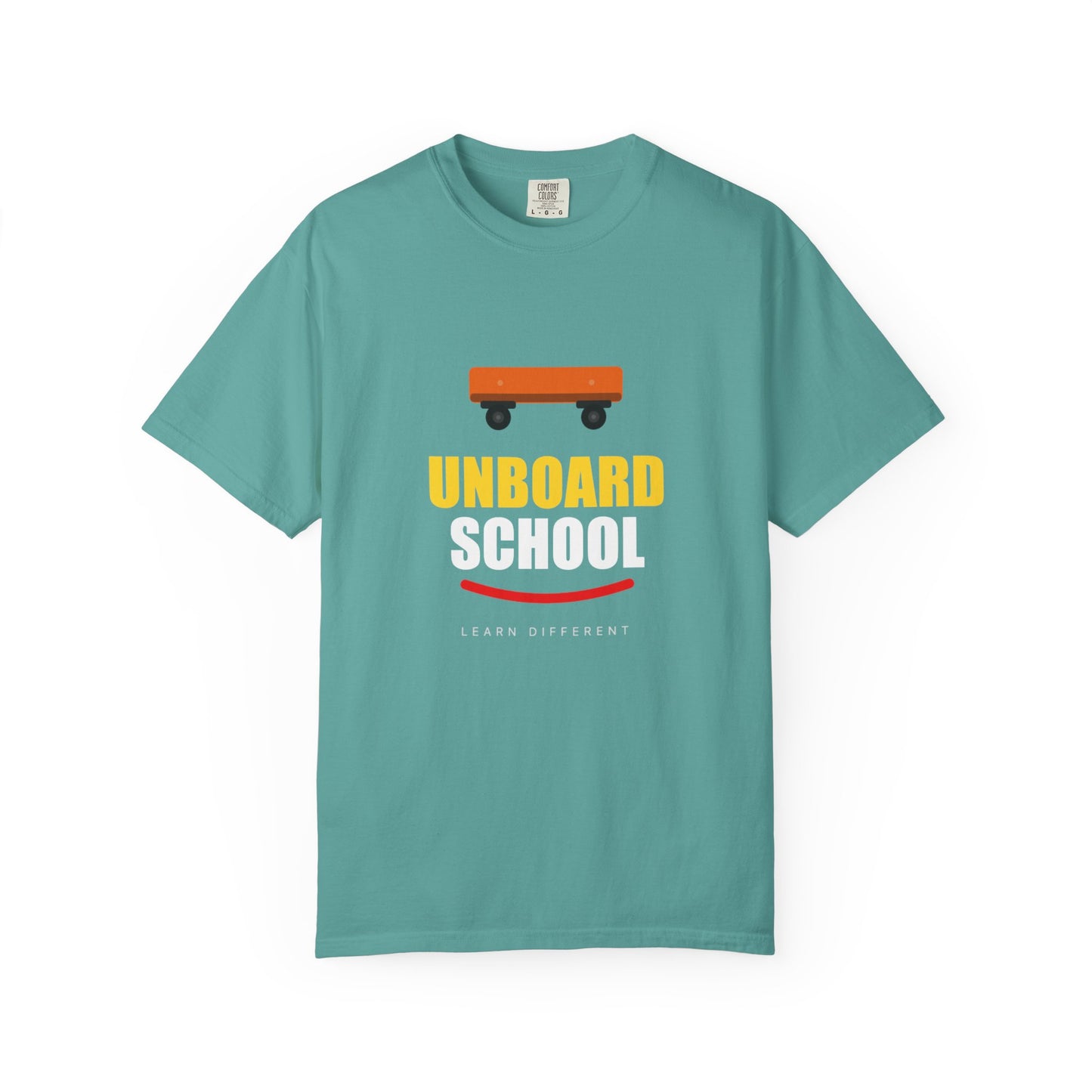 Unboard Skateboard T‑Shirt — Minimal Retro Skate Graphic Tee