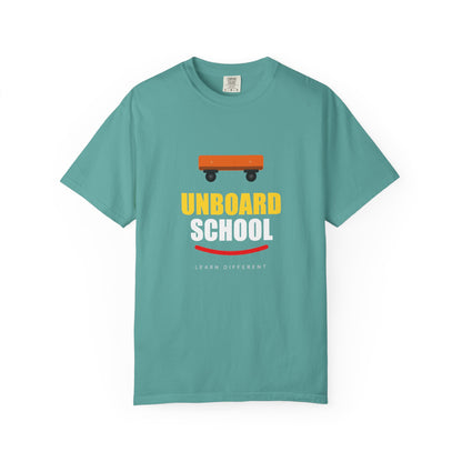 Unboard Skateboard T‑Shirt — Minimal Retro Skate Graphic Tee